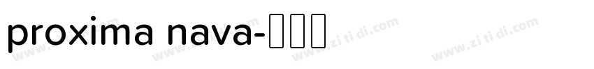 proxima nava字体转换